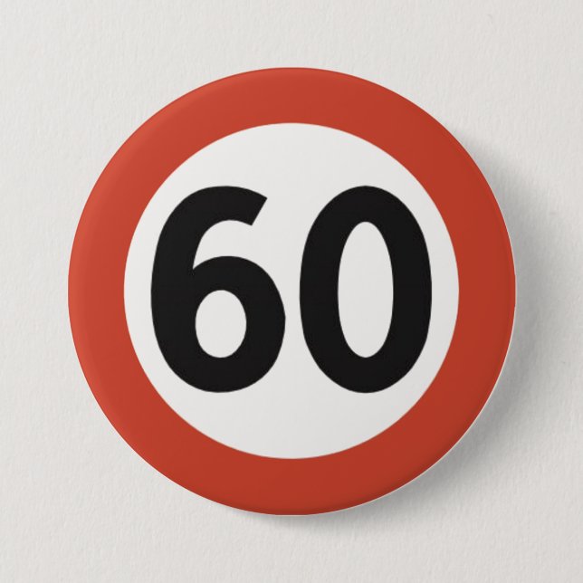 Badge Rond 7,6 Cm 60 years old button (Devant)