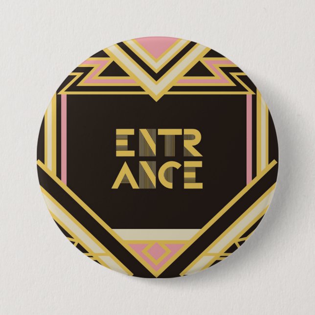 Badge Rond 7,6 Cm 7.6cm Can batch [Art Deco] (Devant)