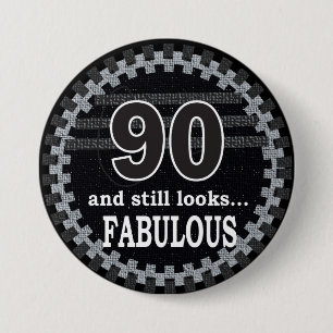 Badge Rond 7,6 Cm 90 et regarde toujours Bouton fabuleux
