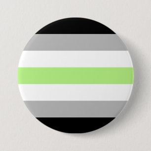 Badge Rond 7,6 Cm Agender Pride