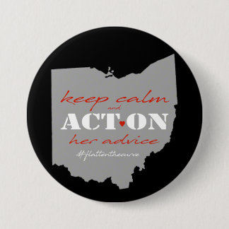 Badge Rond 7,6 Cm Agir Sur Son Bouton Conseil