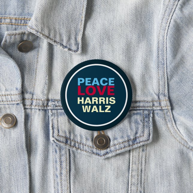Badge Rond 7,6 Cm AIVE DE LA PAIX HARRIS WALZ Mod (En situation)
