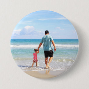 Badge Rond 7,6 Cm Ajouter votre propre photo et/ou texte