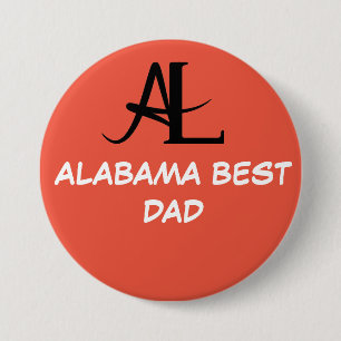 BADGE ROND 7,6 CM ALABAMA MEILLEUR PÈRE