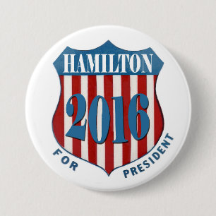 Badge Rond 7,6 Cm Alexander Hamilton 2016