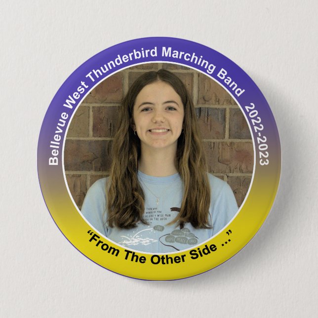 Badge Rond 7,6 Cm Alto Sax Katie 10 (Devant)