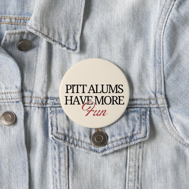 Badge Rond 7,6 Cm Alums Pitt (En situation)