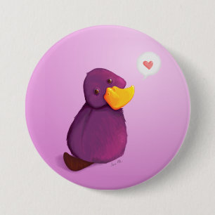 Badge Rond 7,6 Cm Amour de Platy