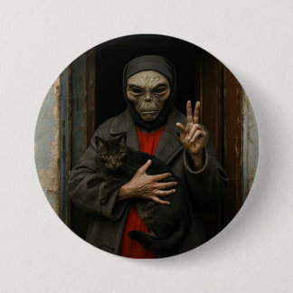 Badge Rond 7,6 Cm Amour Extraterrestre