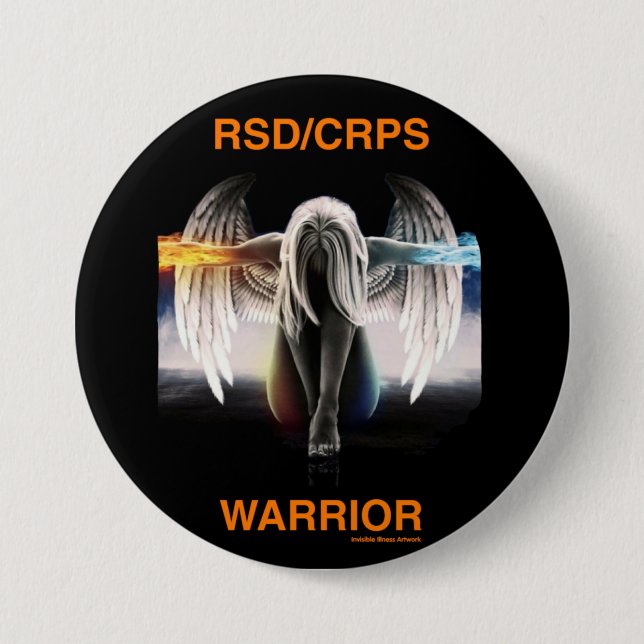 Badge Rond 7,6 Cm Angel...RSD/CRPS (Devant)