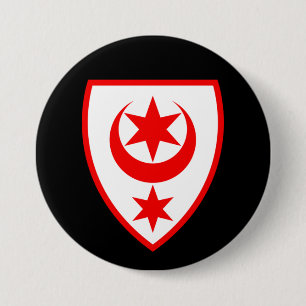 Badge Rond 7,6 Cm Armoiries de Halle (vente), Allemagne