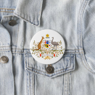 Badge Rond 7,6 Cm Armoiries de l'Australie