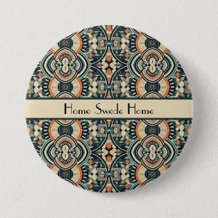 Badge Rond 7,6 Cm Art Déco scandinave personnalisable