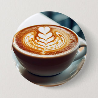 Badge Rond 7,6 Cm Art latte