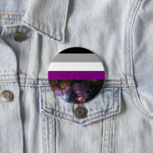 Badge Rond 7,6 Cm As de l'espace