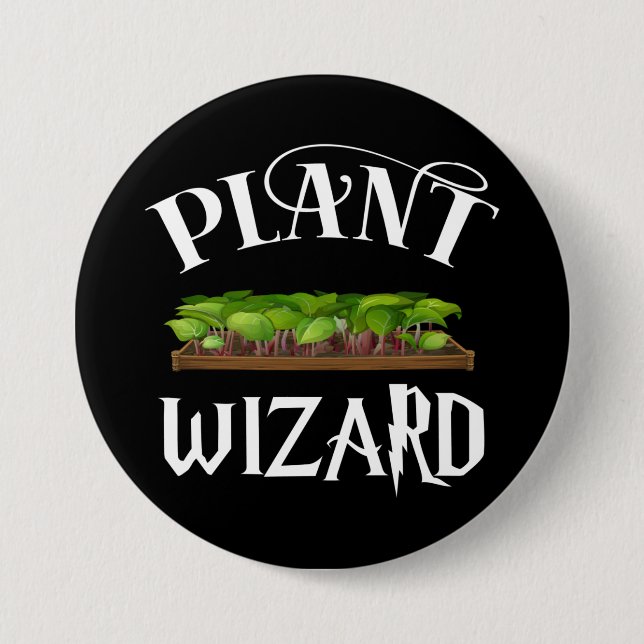 Badge Rond 7,6 Cm Assistant plante Funny Gardener (Devant)