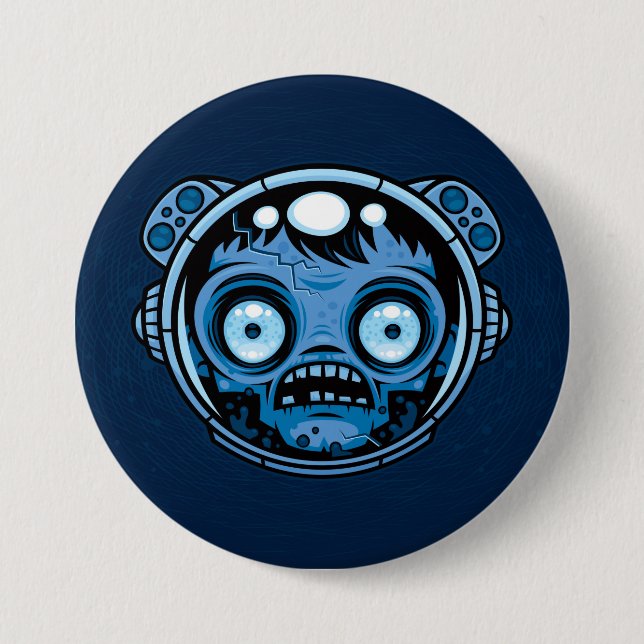 Badge Rond 7,6 Cm Astronaute zombie (Devant)