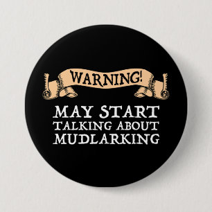 Badge Rond 7,6 Cm Attention ! Peut-être commencer à parler de larm