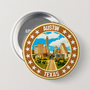 Badge Rond 7,6 Cm Austin