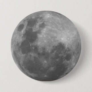 Badge Rond 7,6 Cm Autocollant lunaire de photographie de Pleine lune