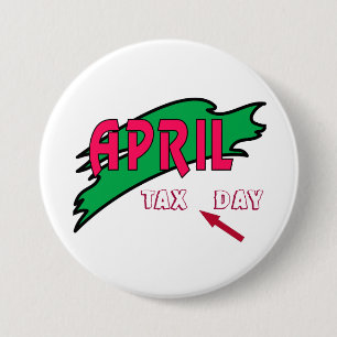 Badge Rond 7,6 Cm Avril-