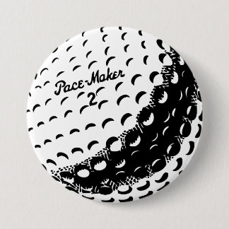 Badge Rond 7,6 Cm Bal de golf