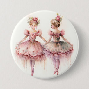 Badge Rond 7,6 Cm Ballet Casse-Noisette, Rosebuds