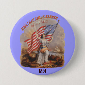 Badge Rond 7,6 Cm Bannière glorieuse ! - Bouton