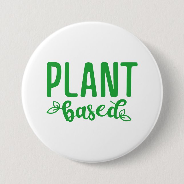 Badge Rond 7,6 Cm Basé sur le plante (Devant)