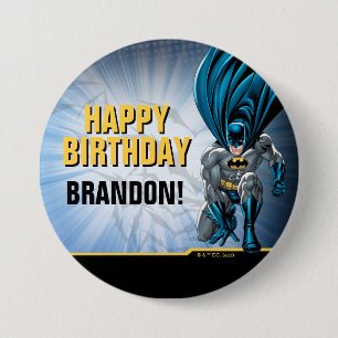 Badge Rond 7,6 Cm Batman   Joyeux anniversaire