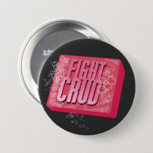 Badge Rond 7,6 Cm Battre Crud