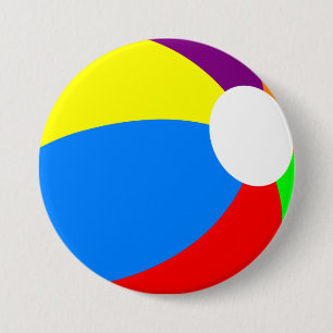 Badge Rond 7,6 Cm Beach Ball