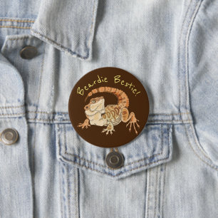 Badge Rond 7,6 Cm Beardie Bestie !