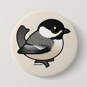 Badge Rond 7,6 Cm Bécasseau à cou noir