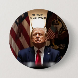 Badge Rond 7,6 Cm Beelzetrump