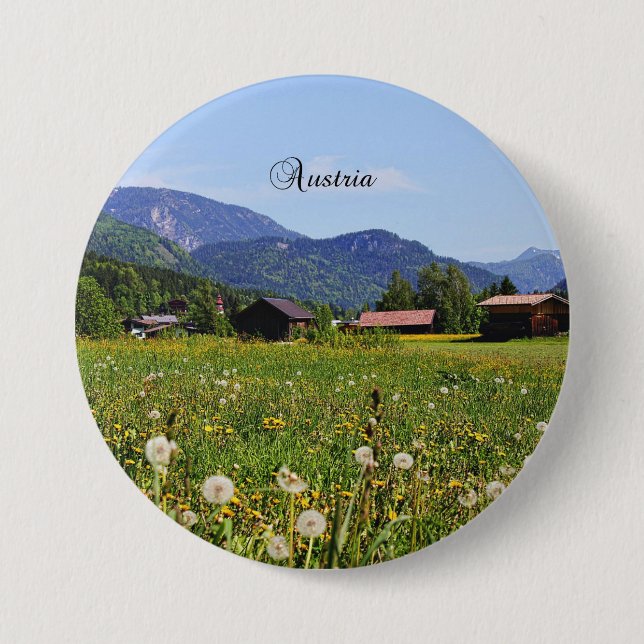 Badge Rond 7,6 Cm Belle Autriche (Devant)