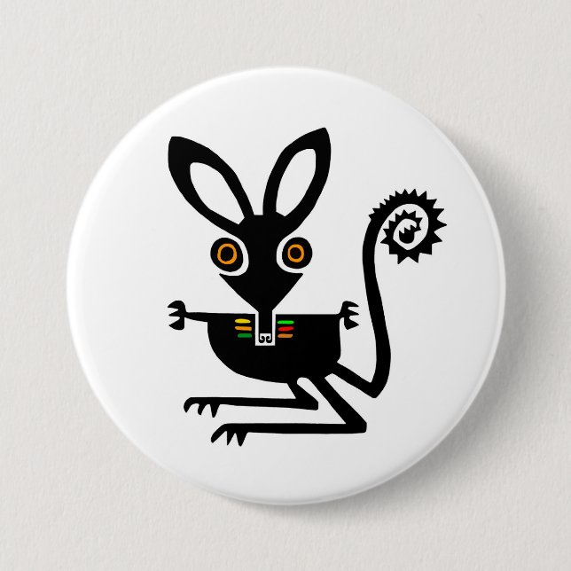 Badge Rond 7,6 Cm Belle image BILBY - Marsupial - Faune - (Devant)