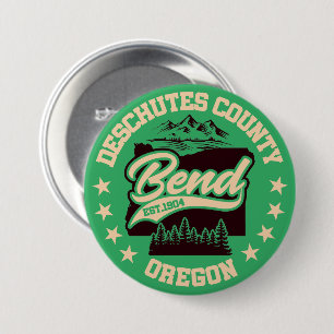 Badge Rond 7,6 Cm Bend, Oregon
