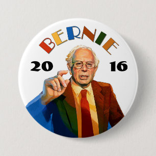 Badge Rond 7,6 Cm Bernie Sanders 2016