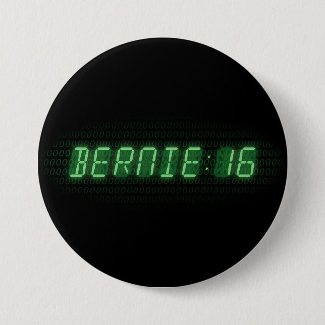 Badge Rond 7,6 Cm Bernie Sanders 2016 Horloge (Devant)