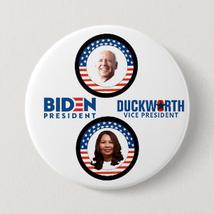 Badge Rond 7,6 Cm Biden/Duckworth 2020
