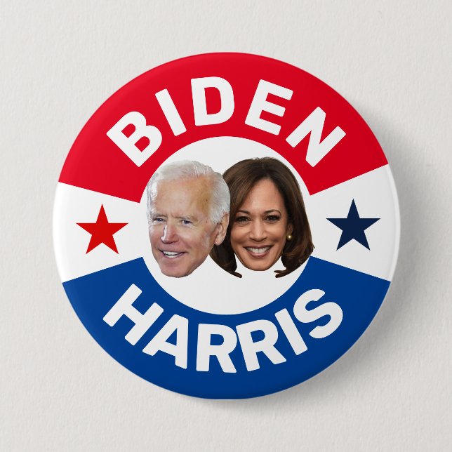 BADGE ROND 7,6 CM BIDEN / HARRIS (Devant)