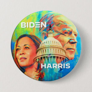 Badge Rond 7,6 Cm Biden Harris