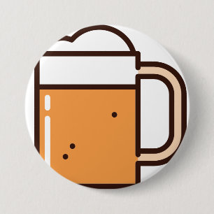 Badge Rond 7,6 Cm bière