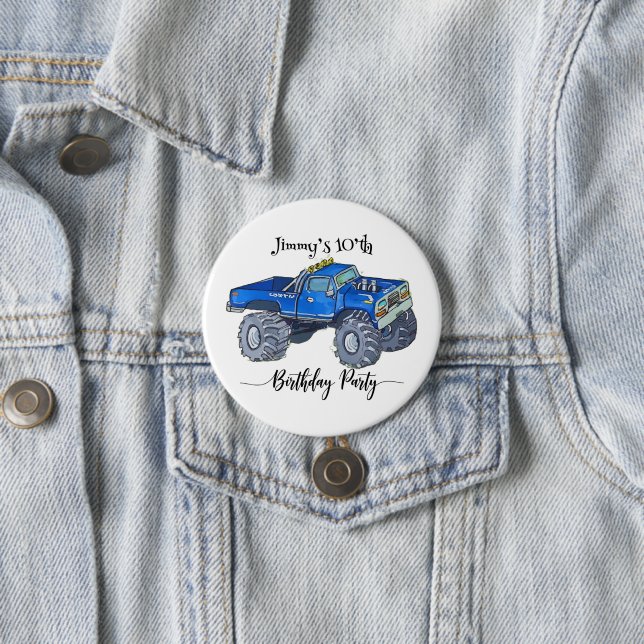 Badge Rond 7,6 Cm Big pickup truck (En situation)