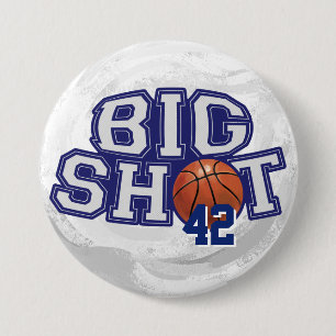 Badge Rond 7,6 Cm Big Shot Basket