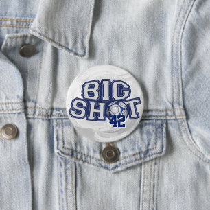 Badge Rond 7,6 Cm Big Shot Soccerball