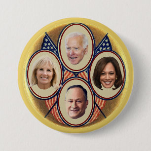 Badge Rond 7,6 Cm Billet présidentiel démocratique de 2020