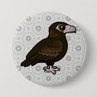Badge Rond 7,6 Cm Birdorable Cale-a coupé la queue Eagle