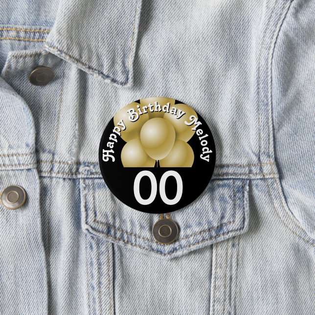 Badge Rond 7,6 Cm Birthday | DIY AGE | Customize (En situation)